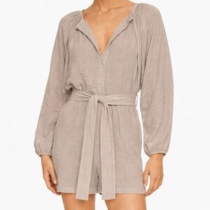 🍬Aritzia Wilfred Free 100% Organic Cotton Sparks Romper